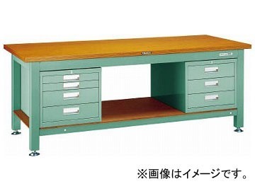 正規 トラスコ中山 TW-1200D3D4(7703660) 3段・4段引出付 1200×750×H740 TW型作業台 脚立、踏み台 正規 トラスコ中山 TW-1200D3D4(7703660) 3段・4段引出付 1200×750×H740 TW型作業台 脚立、踏み台