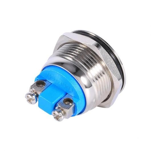 3A 12V 19mm 防水 メタル プッシュボタンホーンモーメンタリスイッチ 12V IP65 IK08 AL-DD-0656 AL_画像3