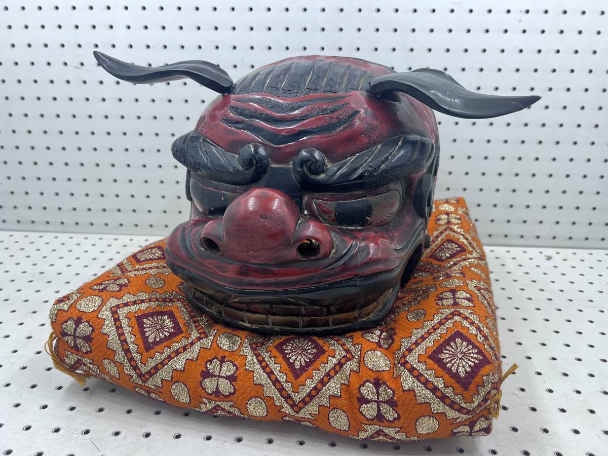 Yahoo!オークション - 【T】 獅子頭 獅子舞 木製 木彫り USED品 Yahoo!オークション - 【T】 獅子頭 獅子舞 木製 木彫り USED品