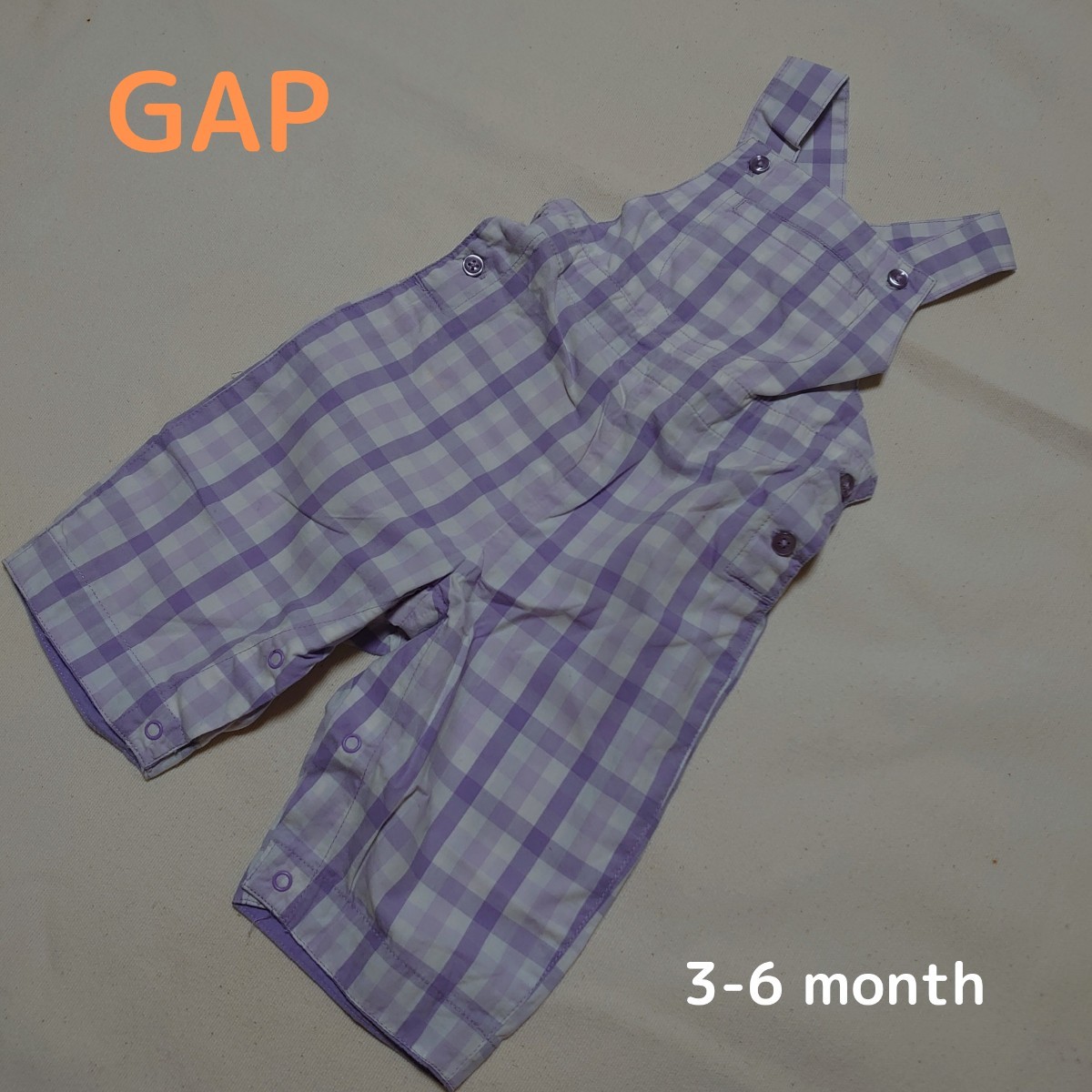 【GAP-baby】 オーバーオール(3-6month)_画像1