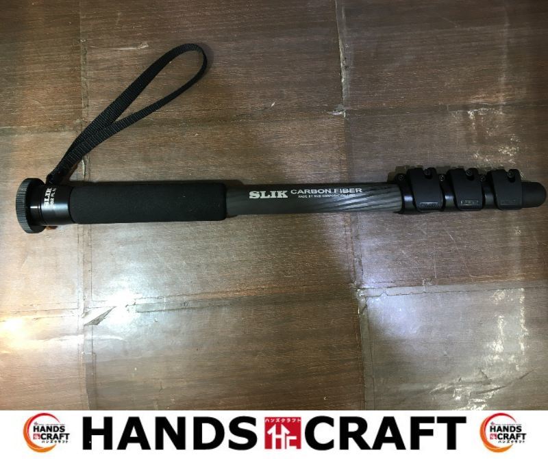 SLIK CARBON 382-FL 全長154CM 伸縮可能 三段階 中古品 長期保管品 【ハンズクラフト宜野湾店】_画像1