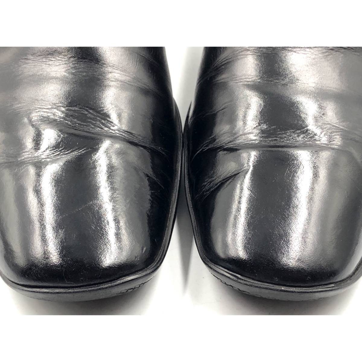 PRADA プラダ スクエアトゥ レザードレスシューズ 1581 26.5cm