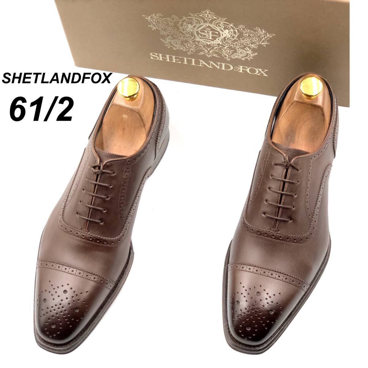 即決 未使用 SHETLANDFOX シェットランドフォックス 24.5cm 6.5 074F