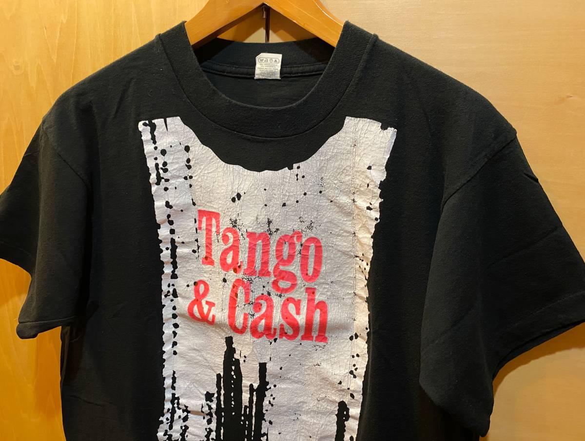 ビンテージ TANGO & CASH デッドフォール Tシャツ 映画 ムービー アート シルヴェスター・スタローン カート・ラッセル XL_画像2