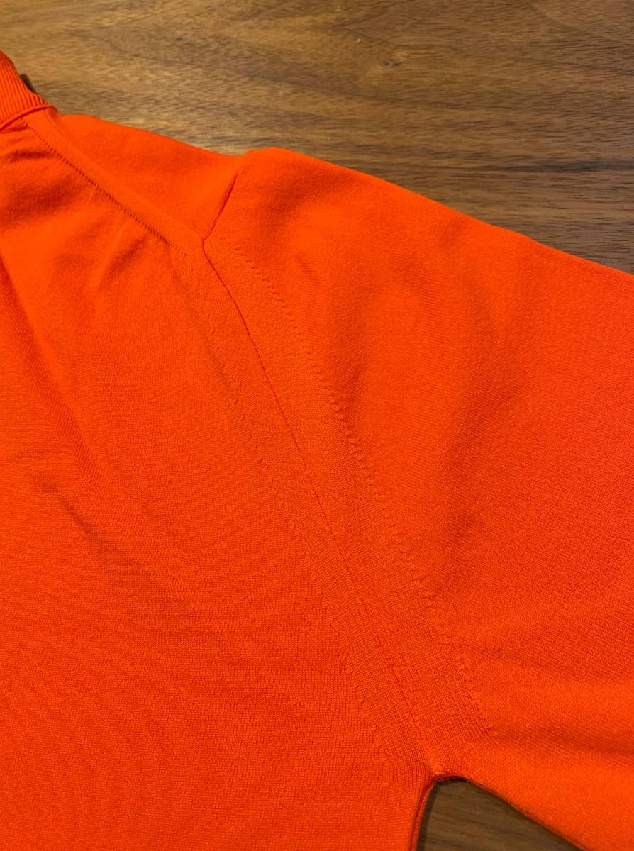 ダンスキン danskin ハイネック バックファスナー シャツ オレンジ インナーウェア エクササイズ ビンテージ talon_画像8