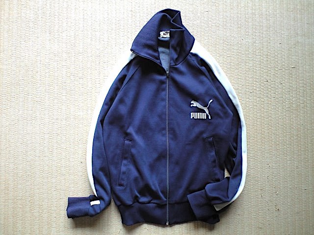 PUMA プーマ ジャージ ネイビー M レア - トップス