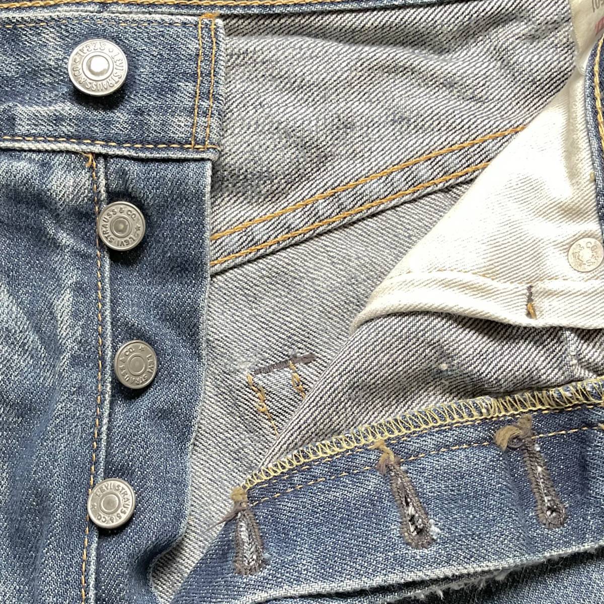 LVC　Levi’s　71501/W34　日本製　ユーズド/ビンテージ加工　デニムショーツ/カットオフ　　　W119_画像4