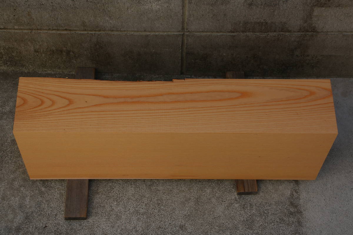 欅　けやき　ケヤキ　無垢材　テーブル　看板　彫刻材　長さ54.8cm　幅18.9cm　厚み11.0cm_画像8