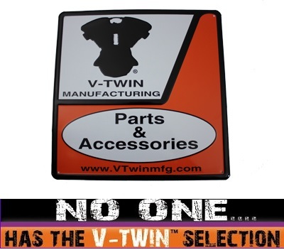  V-TWIN 看板 48-1114 Product Sign サイズ約44㎝x44㎝ steel 製_画像1