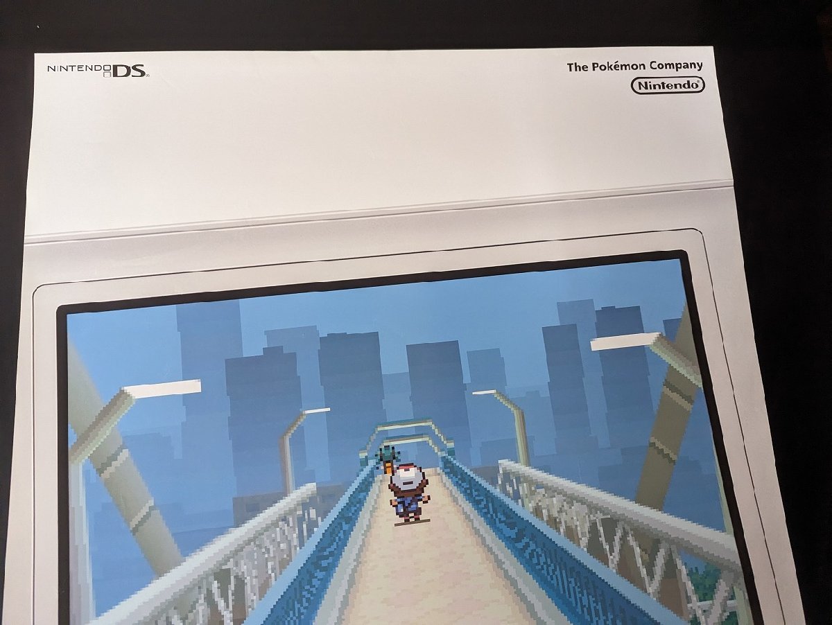 ○M203/B2判ゲーム販促ポスター【ポケットモンスター ブラック