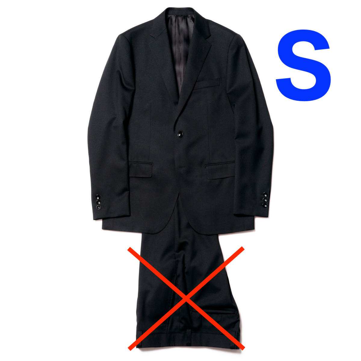 【ジャケットのみ】SOPHNET. BASIC / 2B SUITS / サイズS / BLACK / ベーシック スーツ 冠婚葬祭