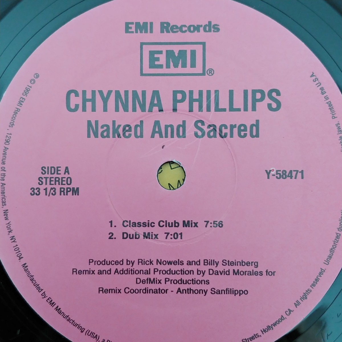 CHYNNA PHILLIPS『naked and sacred』/DAVID MORALES remix/デビッドモラレス/アナログレコード_画像4