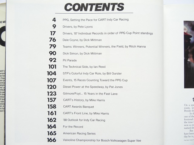 洋書◆インディカー写真集 1987-88 本 自動車 レース インディ 500_画像9