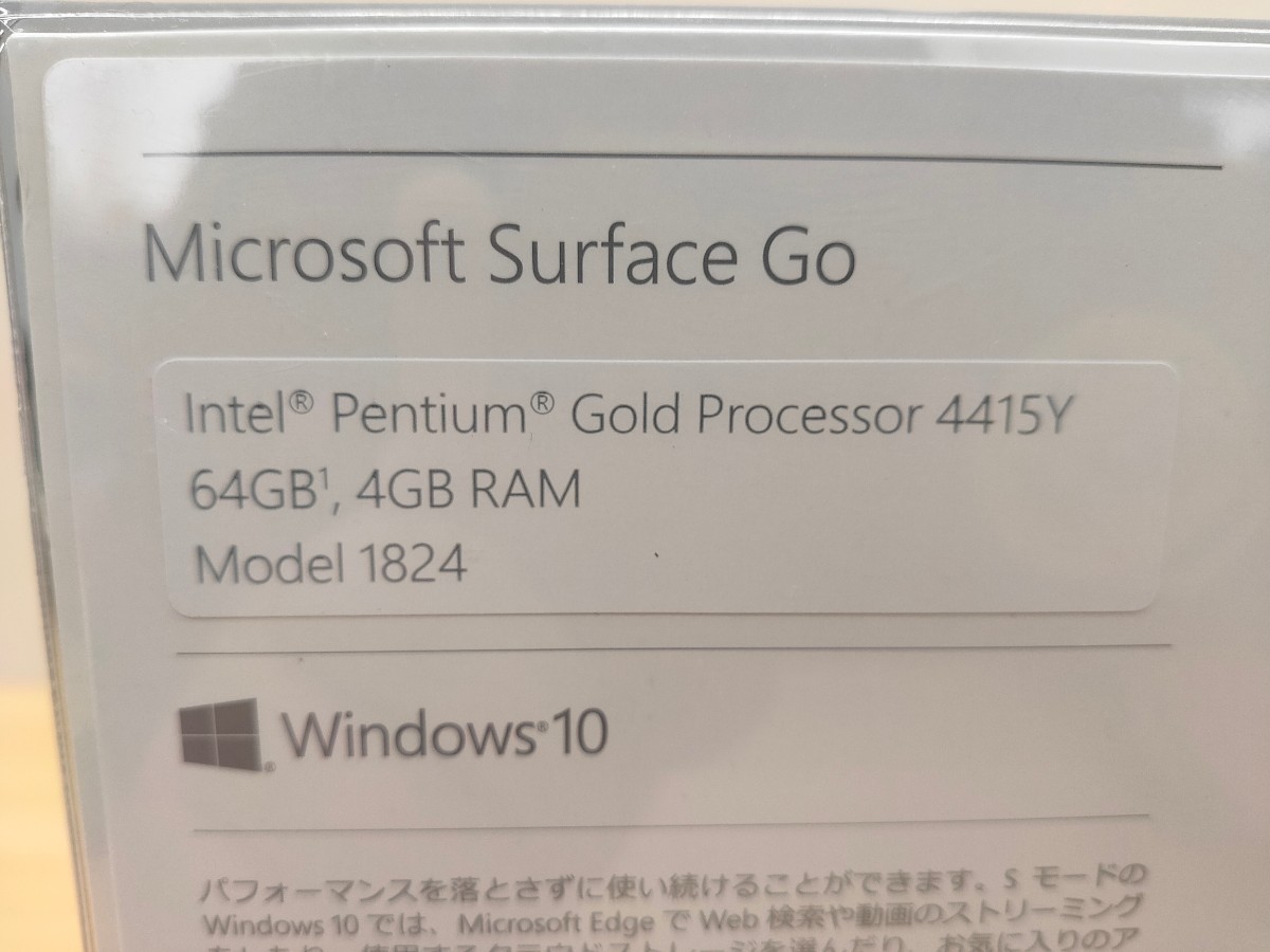 Microsoft Surface Go 64GB 4GB Windows10 Microsoft планшет специальный Signature модель покрытие клавиатура имеется нераспечатанный не использовался товар 