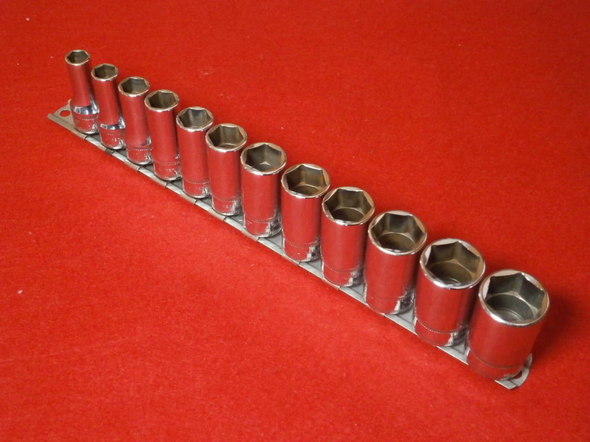 スナップオン Snap-on セミディープソケット セット 8mm~19mm FSMS8