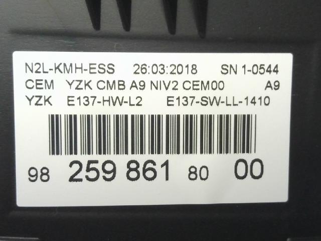 2304171 4757・プジョー 208 A9HM01 スタイル HM01 右ハンドル 56405ｋｍ 【スピードメーター】 メーター 検査済み 982598618000_画像5