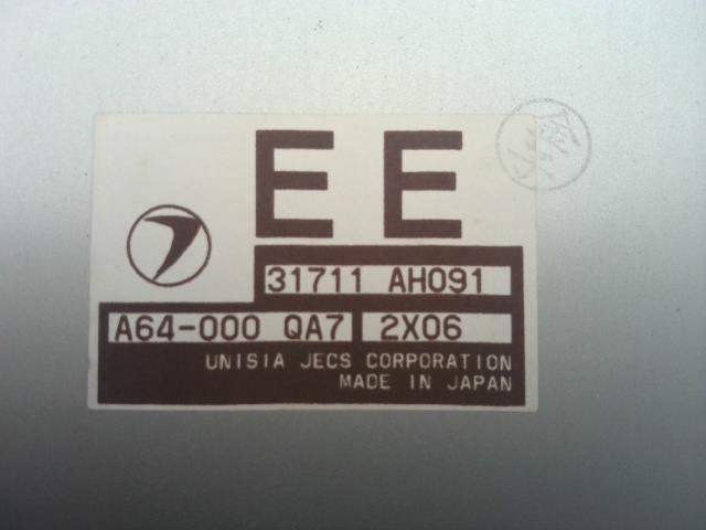 2305101 4773・レガシィ BH5 GT-B EJ206 4WD 【ミッションコンピューター】 (98896490) 検査済 31711AH091_画像5