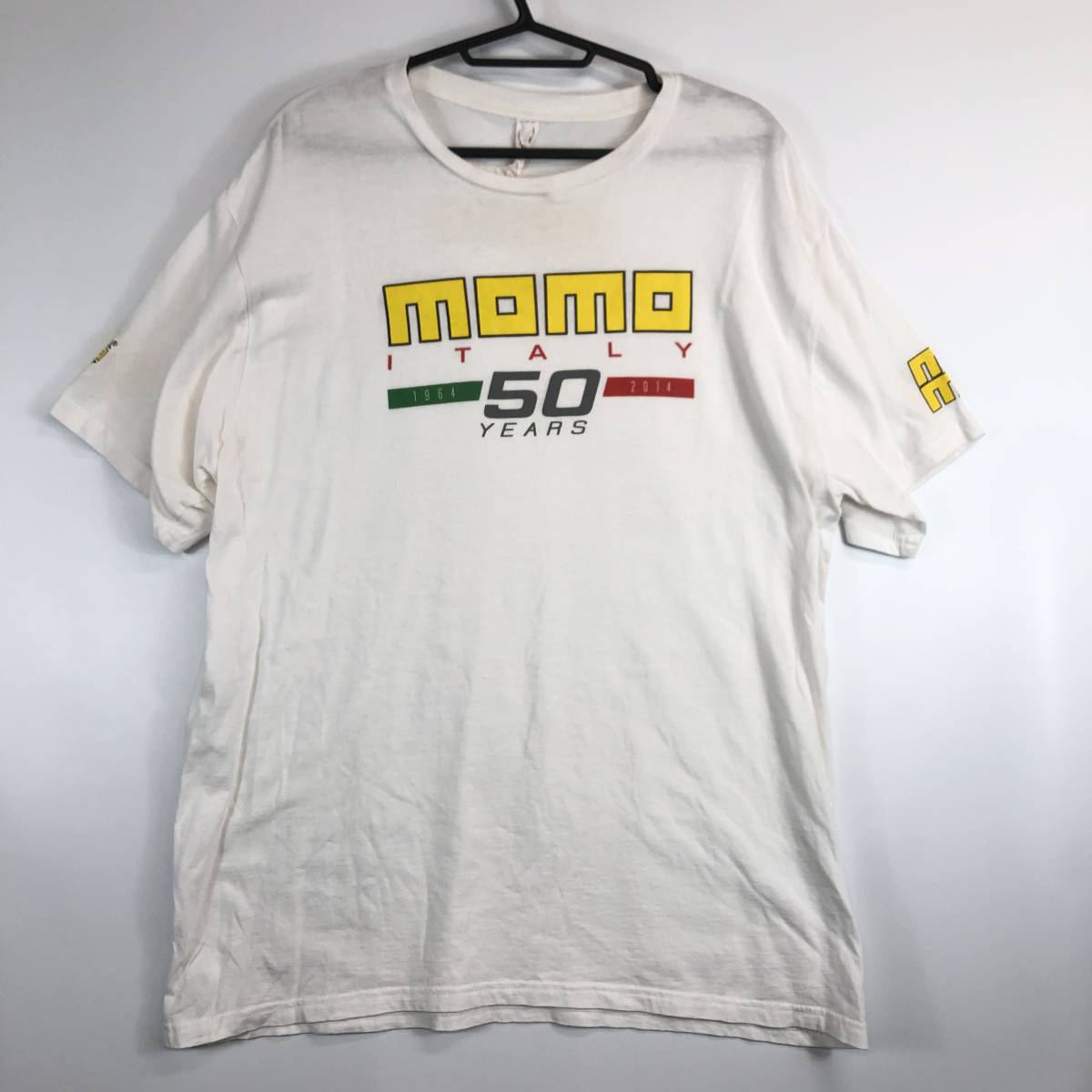 momo ITALY 50周年記念Tシャツ ホワイト Lサイズ 半袖 1964-2014 モモ社