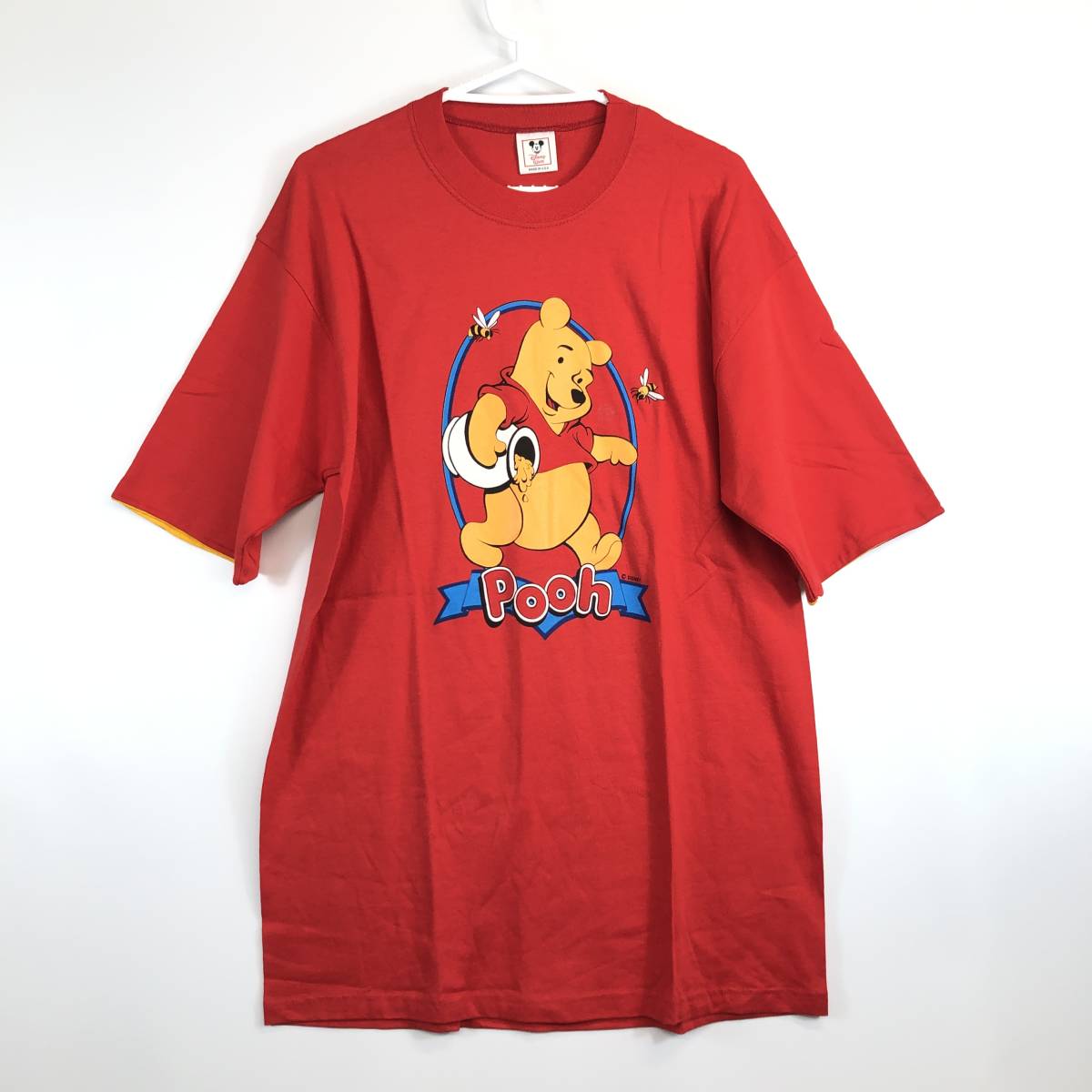 Disney vintage◇プーさん 90s シングルステッチ 半袖 Tシャツ-