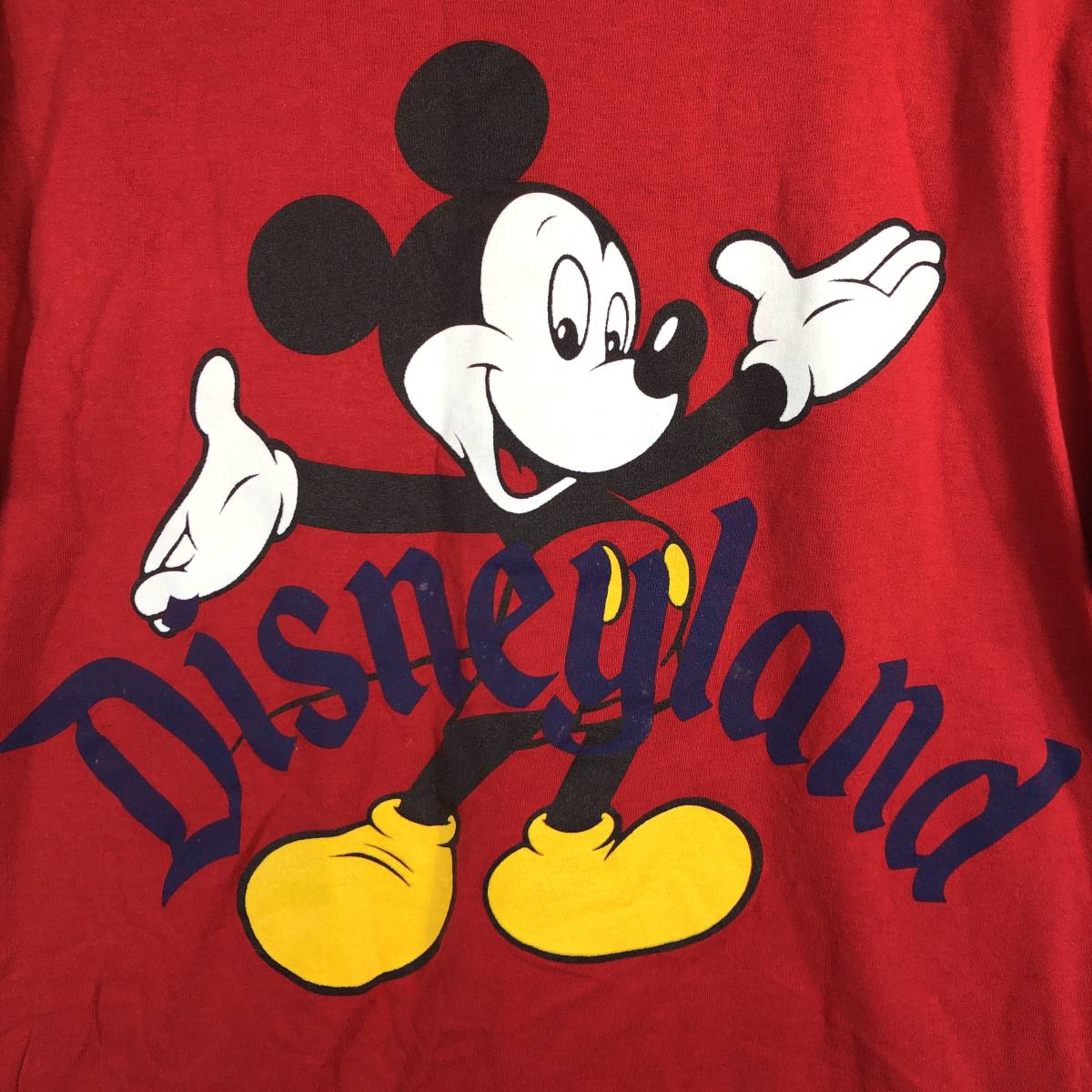 90s USA製 DISNEY コットンTシャツ エンジ マルーン Lサイズ 90s USA製 DISNEY コットンTシャツ エンジ マルーン Lサイズ
