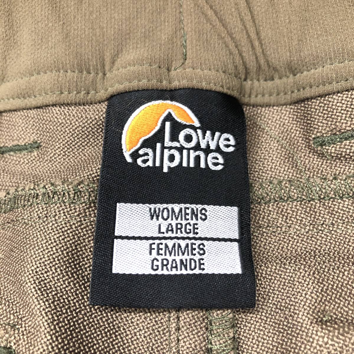Lowe Alpine low Alpine nylon shorts olive lady's L size LFW11036