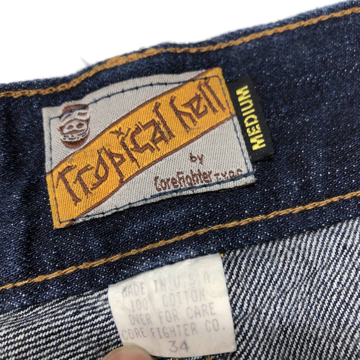USA製 COREFIGHTER コアファイター Tropical hell デニムハーフ USA製 COREFIGHTER コアファイター Tropical hell デニムハーフ