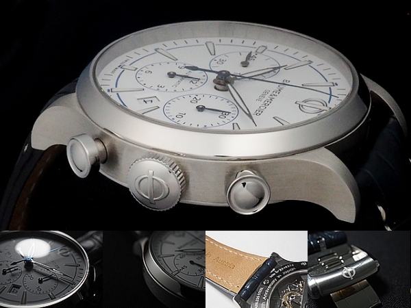  Shimizu shop { free shipping } Baume&Mercier cape Land chronograph Japan landing 50 anniversary commemoration model MOA10437 box * written guarantee attaching 