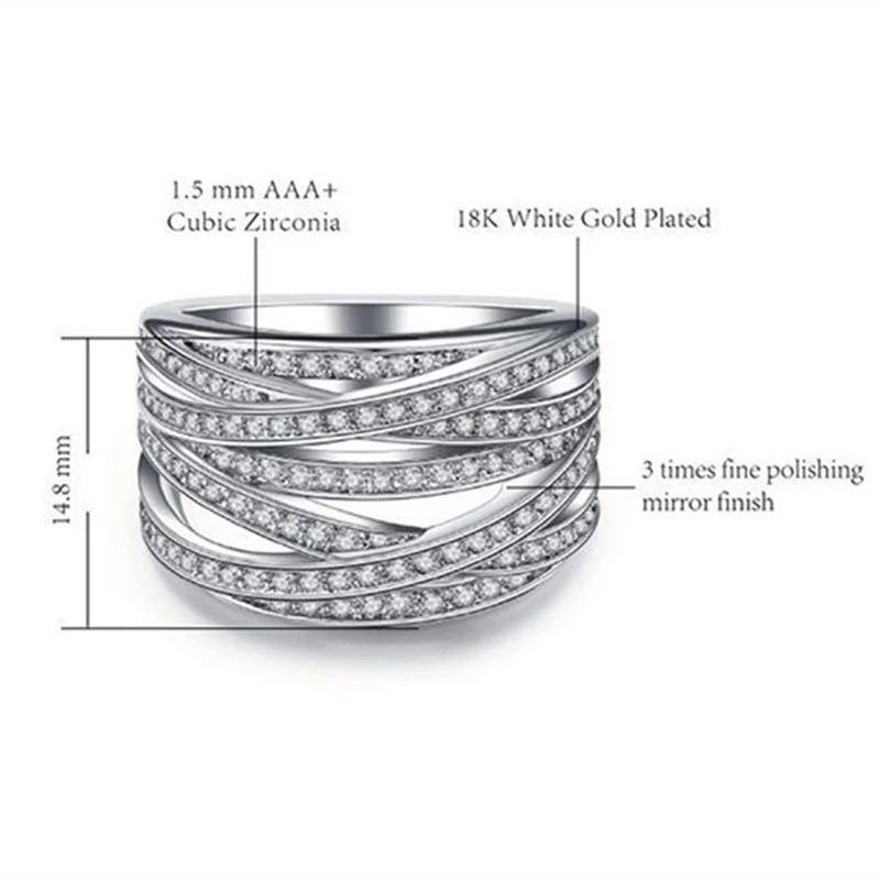 指輪　リング　ジルコニア　ジルコン　11号　キラキラ　大きい　ごつめ　韓国　アクセサリー　人工ダイヤ　ファッション　新品