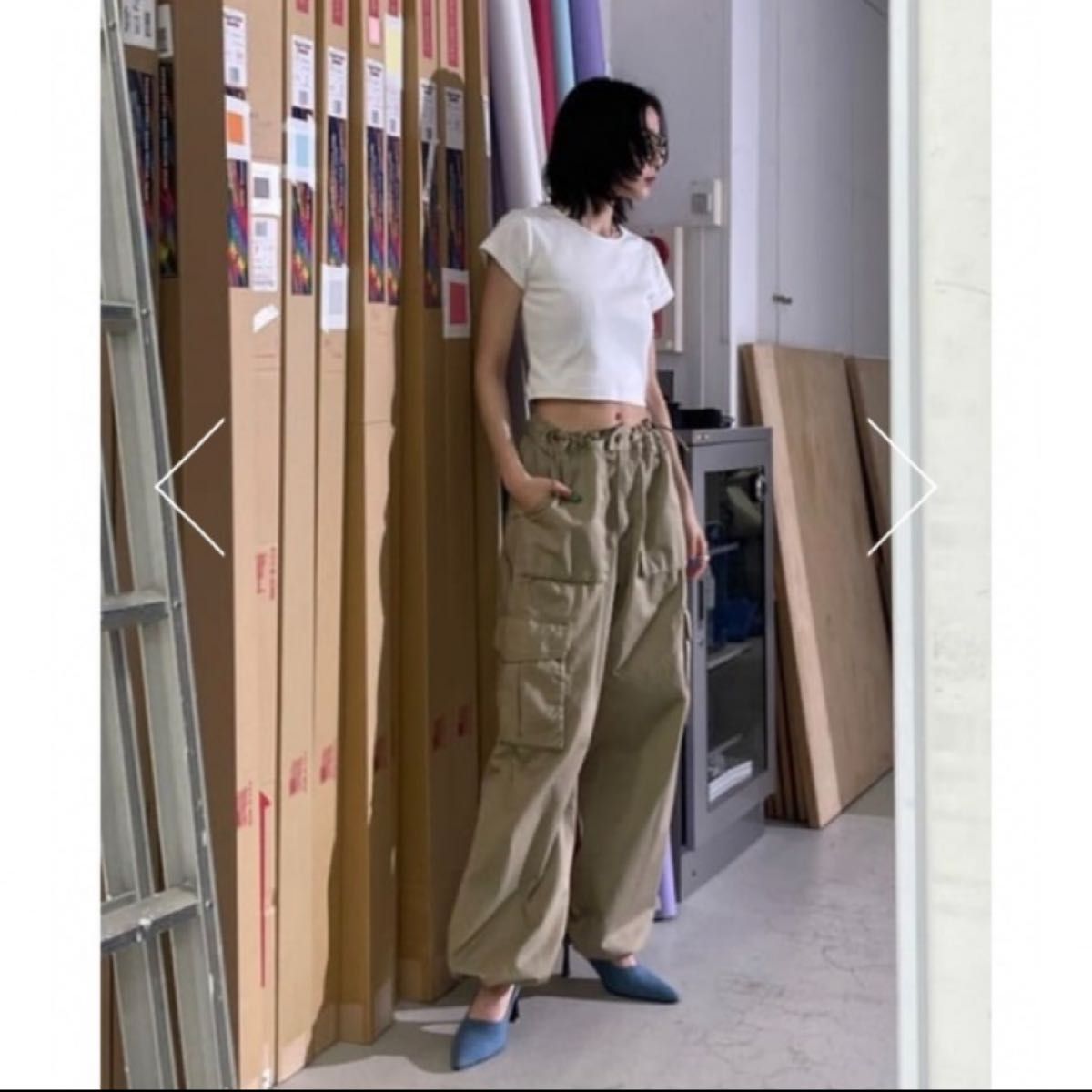 即完売 MICHI x SLY ADJUST WAIST W CARGO ワークパンツ チノパン