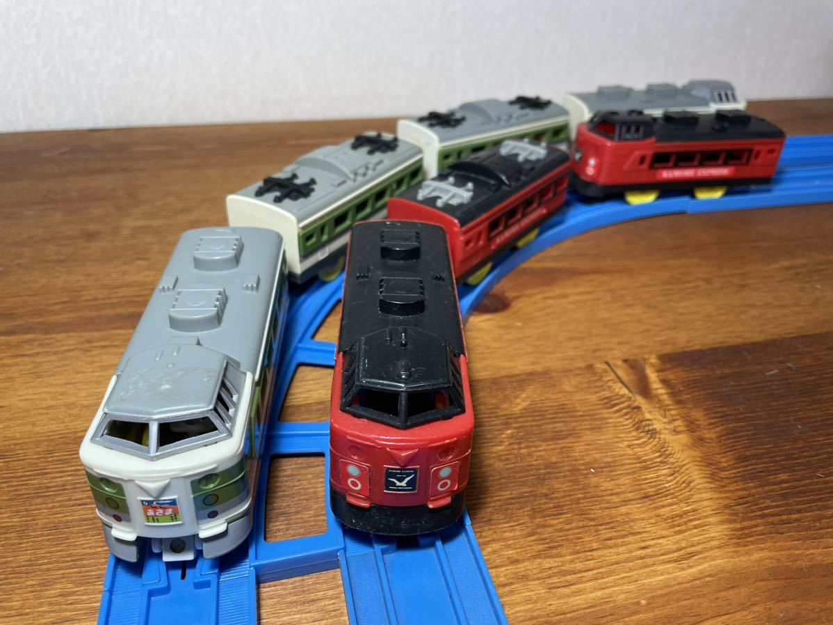 プラレール 【中古品】動力車なし 189系L特急あさま4両編成&485系L