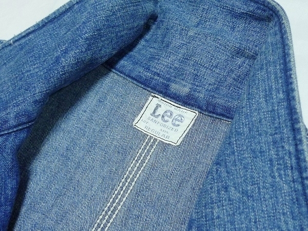 美品Leeリー復刻[91-J]LT0584LocoJacketデニムカバーオールL(40)UsedWash_画像10