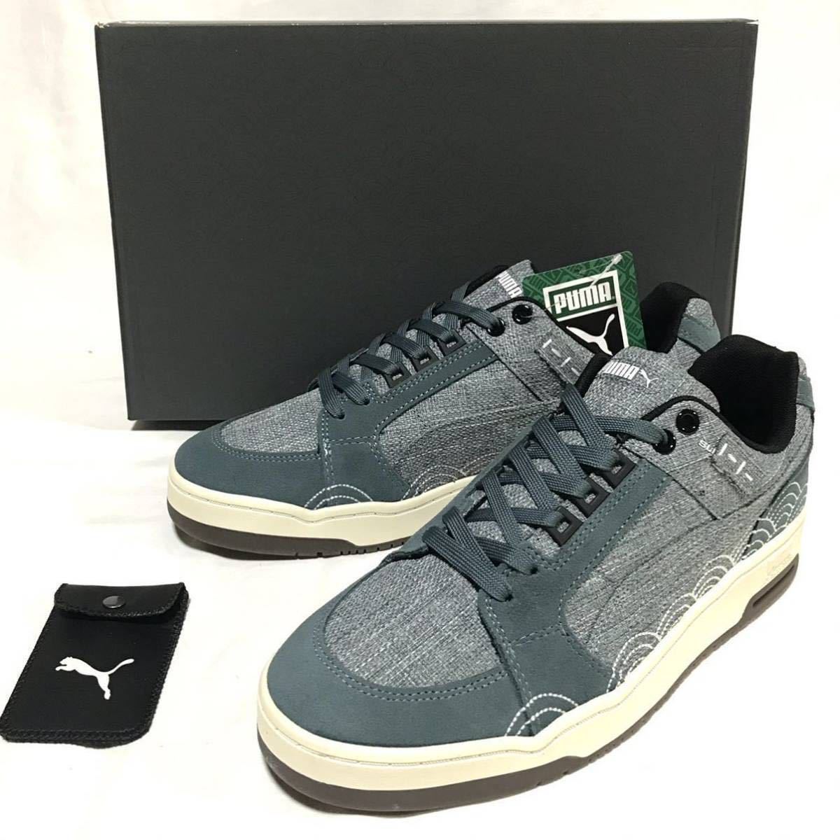 【新品】Puma SLIPSTREAM LO SASHIKO プーマ スリップストリーム 刺し子 メンズ スニーカー 28㎝ インディゴ ブルー 日本 和風 刺繍 正規_画像1