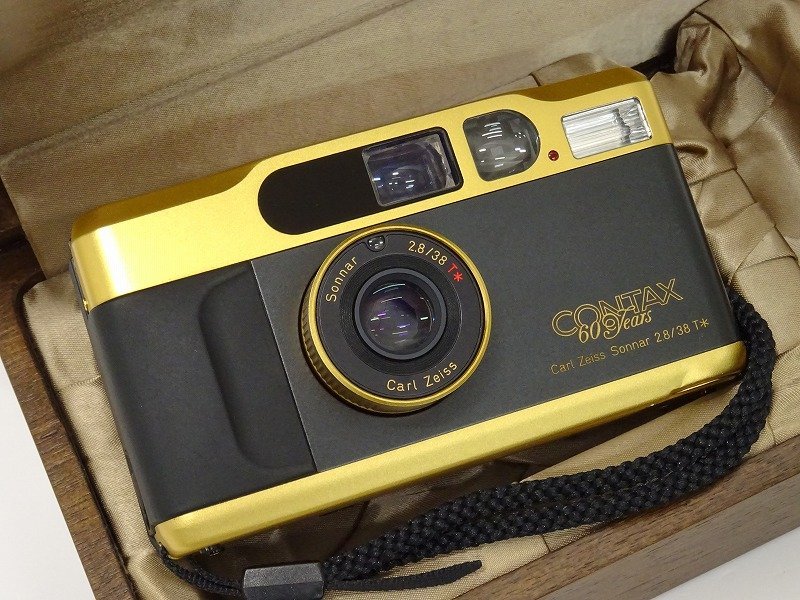 Yahoo!オークション - ○○CONTAX T2 Gold ゴールド 60周年記念モ...