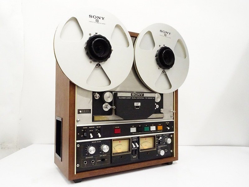 □□SONY TC-9000F-2 オープンリールデッキ 10号空リールテープ2本付