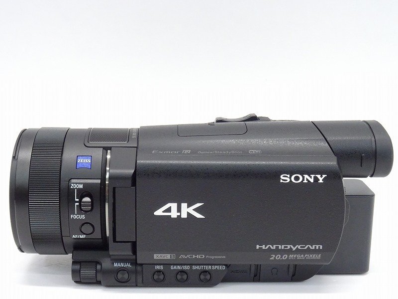 ●○【美品・元箱付】SONY Handycam FDR-AX100 4K デジタルビデオカメラ ソニー○●016884001m○●の画像4