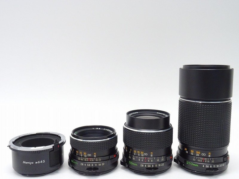 ○○MAMIYA M645 レンズ3本/アングルファインダー/カラーフィルター