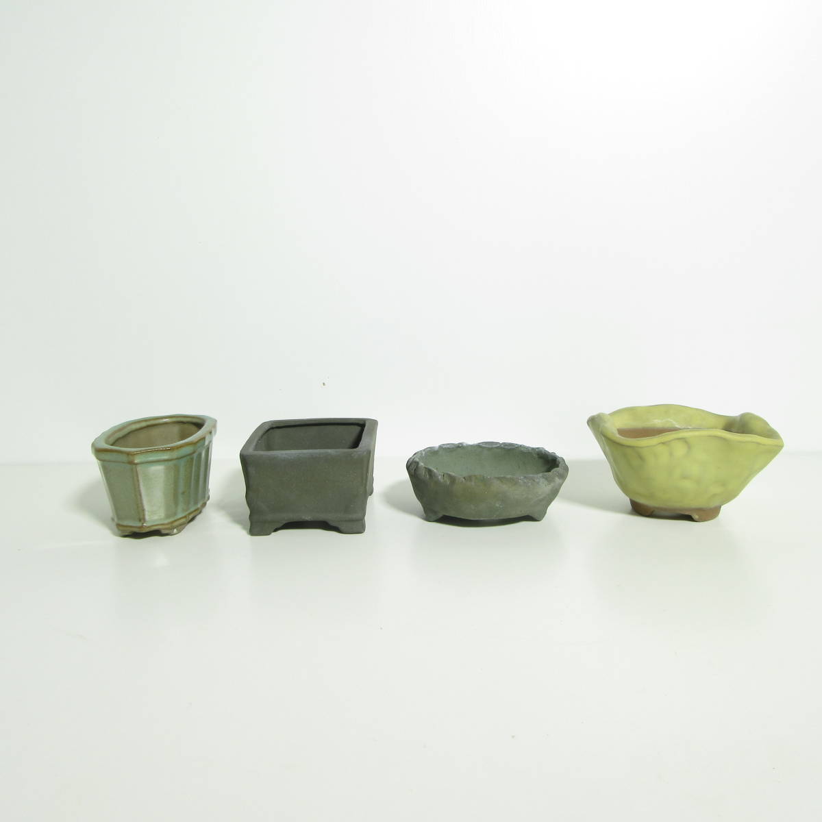 盆栽用品・鉢 】 『 盆栽鉢 4鉢セット! 』A-13 / ミニ鉢 山野草鉢