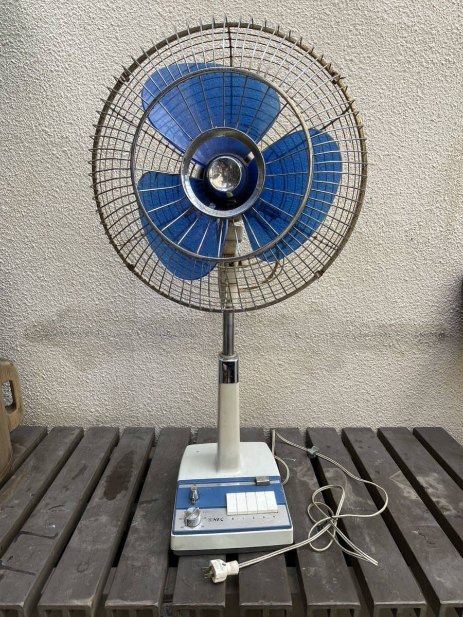 ヤフオク! - 昭和レトロ ＮＥＣ扇風機 3枚羽根 レトロ家電 レトロ扇風...