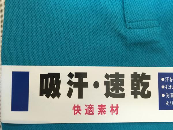 L　新品 注目大特価 紳士用吸汗・速乾 ポロシャツ半袖　ピーコックブルー_1