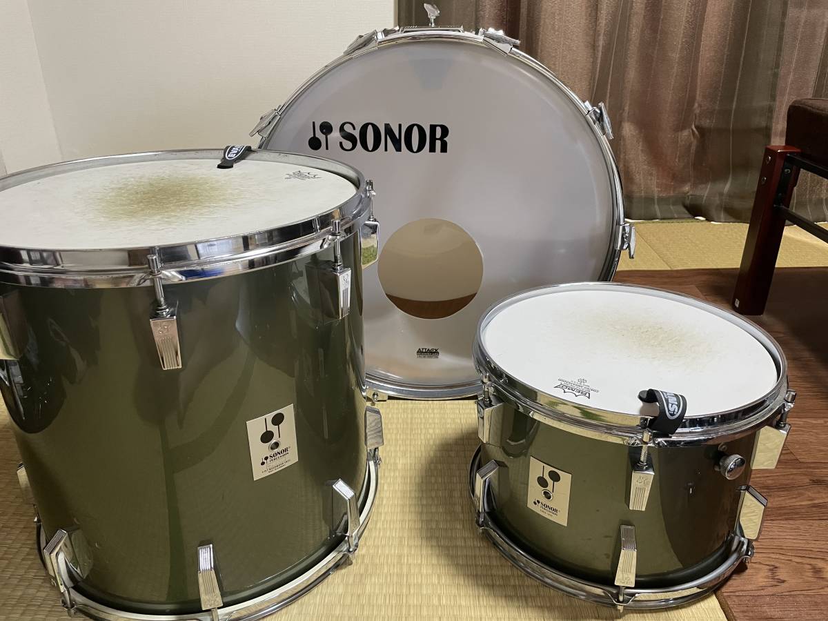 SONOR PHONIC 22、16、13ドラムセット ソナー フォニック ビーチ 9