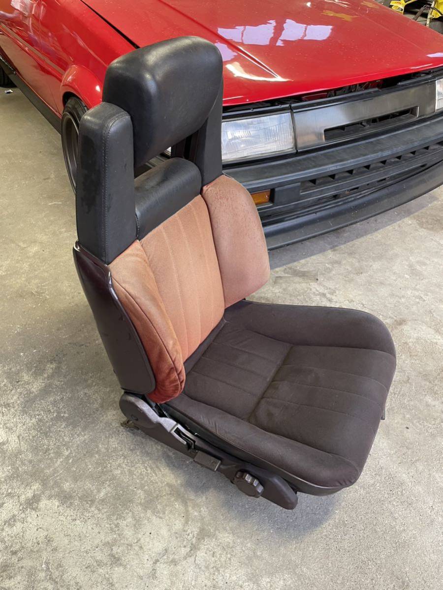 AE86 運転席 トヨタ純正 シート レビン トレノ ハチロク 昭和58 AE86 運転席 トヨタ純正 シート レビン トレノ ハチロク 昭和58