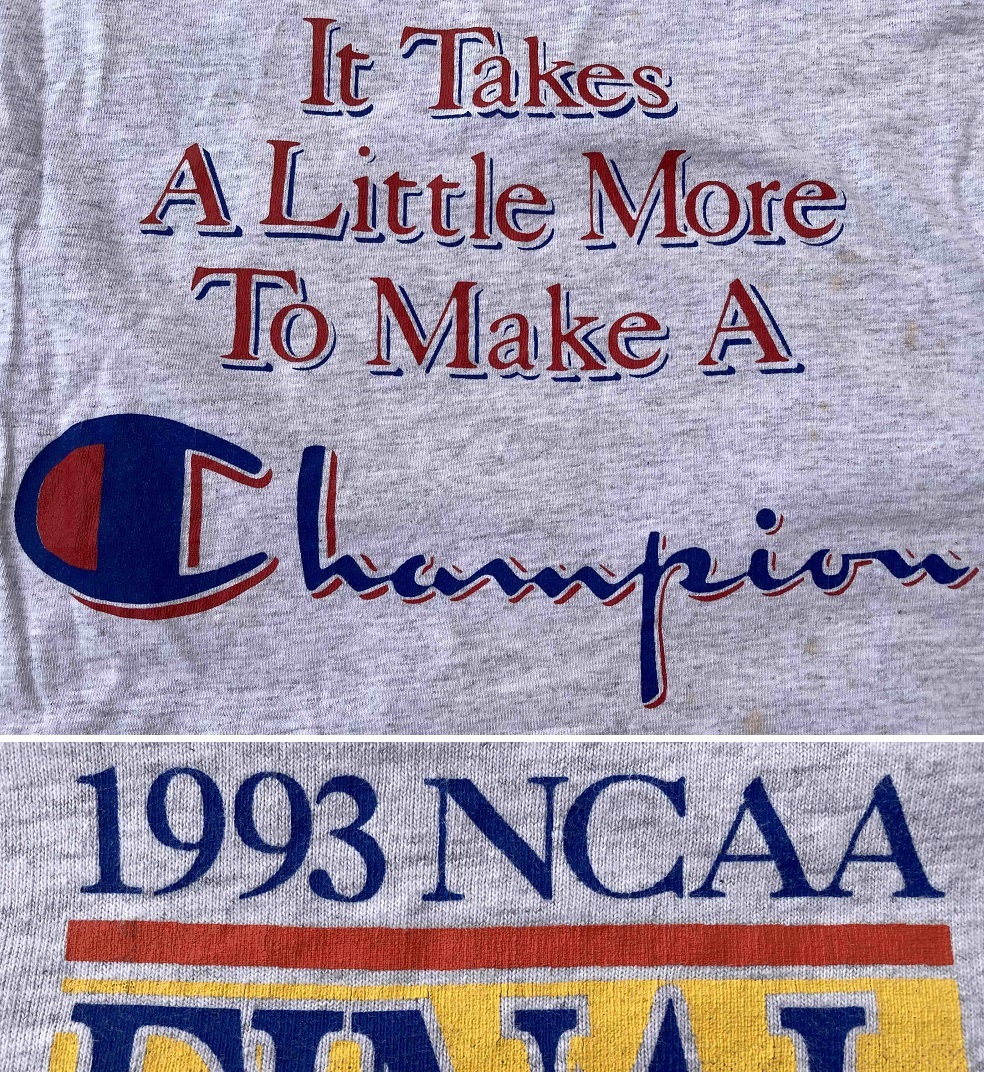 1990年代ビンテージTシャツ２枚チャンピオン90sヴィンテージＬサイズvintage古着アメリカ製NBAシカゴブルズCHAMPIONアメカジNCAAバスケ_画像5