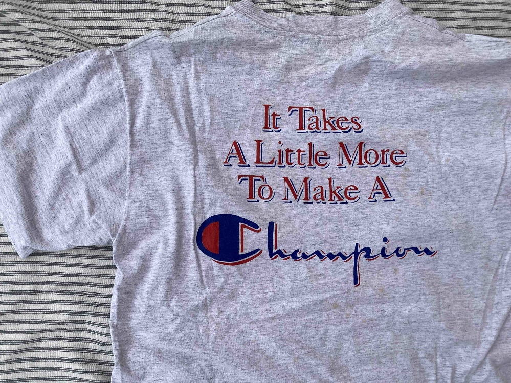 1990年代ビンテージTシャツ２枚チャンピオン90sヴィンテージＬサイズvintage古着アメリカ製NBAシカゴブルズCHAMPIONアメカジNCAAバスケ_画像3