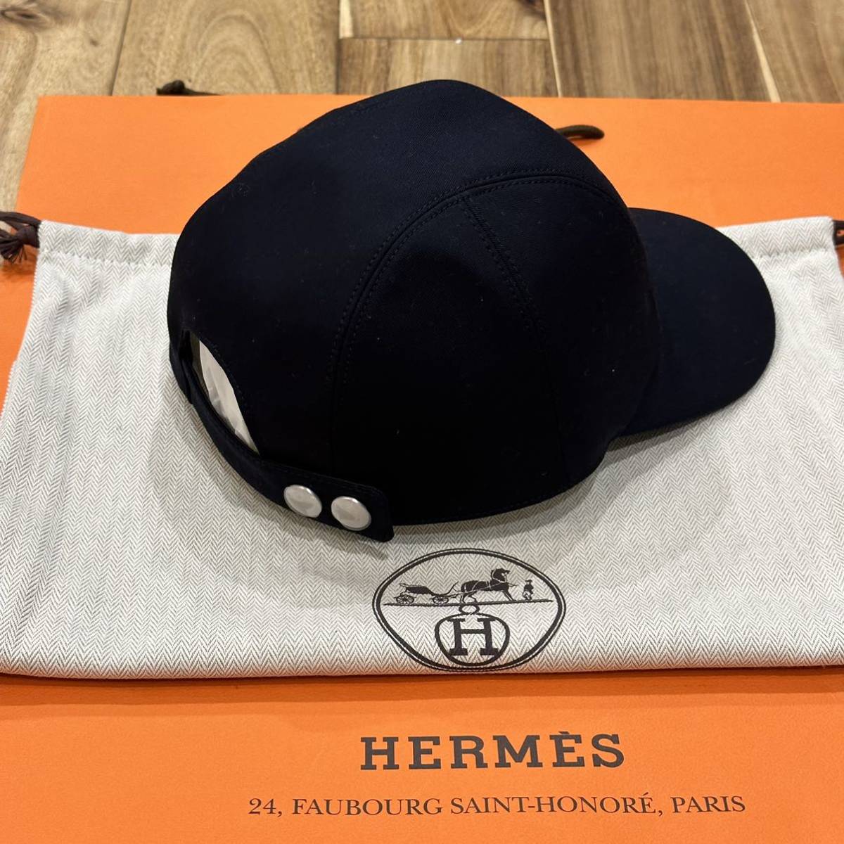 新品 レア HERMES エルメス MILES CDS キャップ マリーン ゴールド 58 ケリー バーキン コンスタンス ピコタン ガーデンパーティー