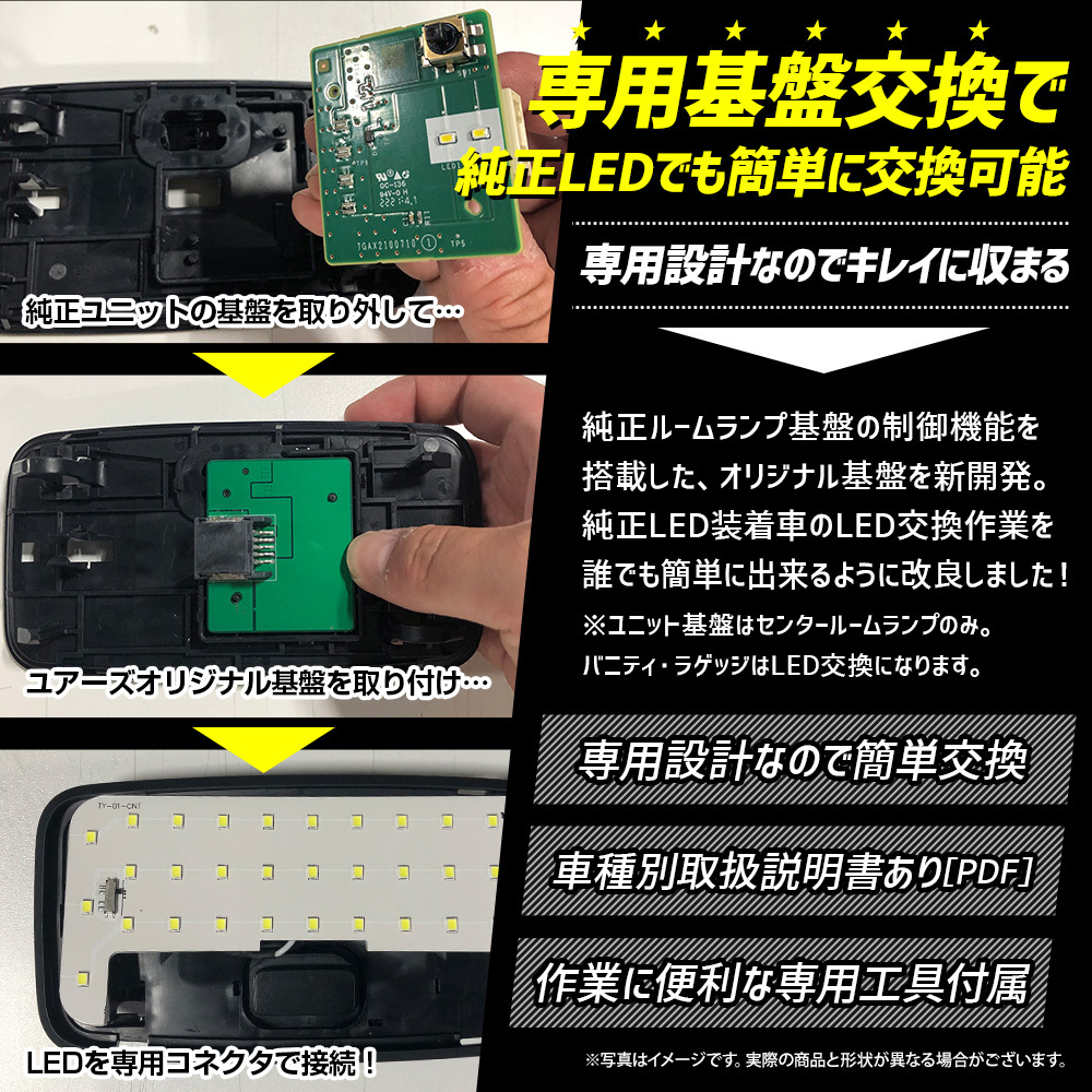 トヨタカローラクロス RGBルームランプ 専用設計 室内灯 明るさ調整 アクセサリー ドレスアップ パーツ COROLLA CROSS_画像10