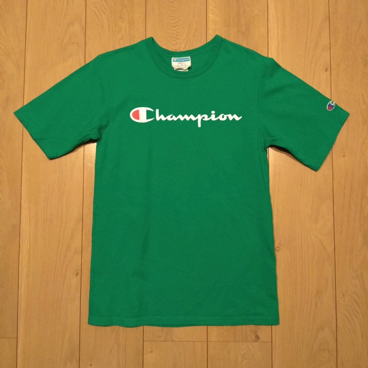 USA古着卸 Sサイズ Champion チャンピオン ロゴ プリント トリコタグ Tシャツ_画像1