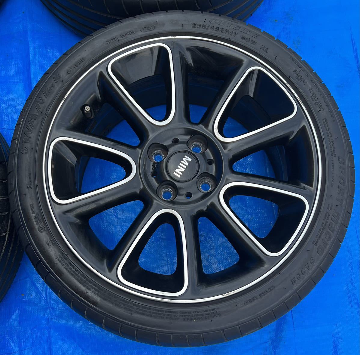 BMW MINI ミニクーパー純正タイヤホイールセット 17インチ 4H BMW MINI ミニクーパー純正タイヤホイールセット 17インチ 4H