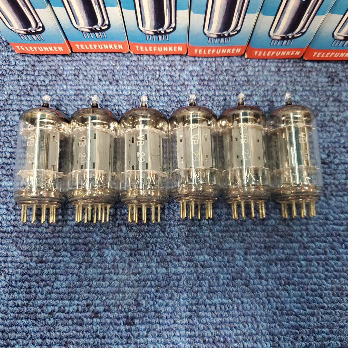TELEFUNKEN ECC82 ダイヤマーク付き 6本 真空管 テレフンケン