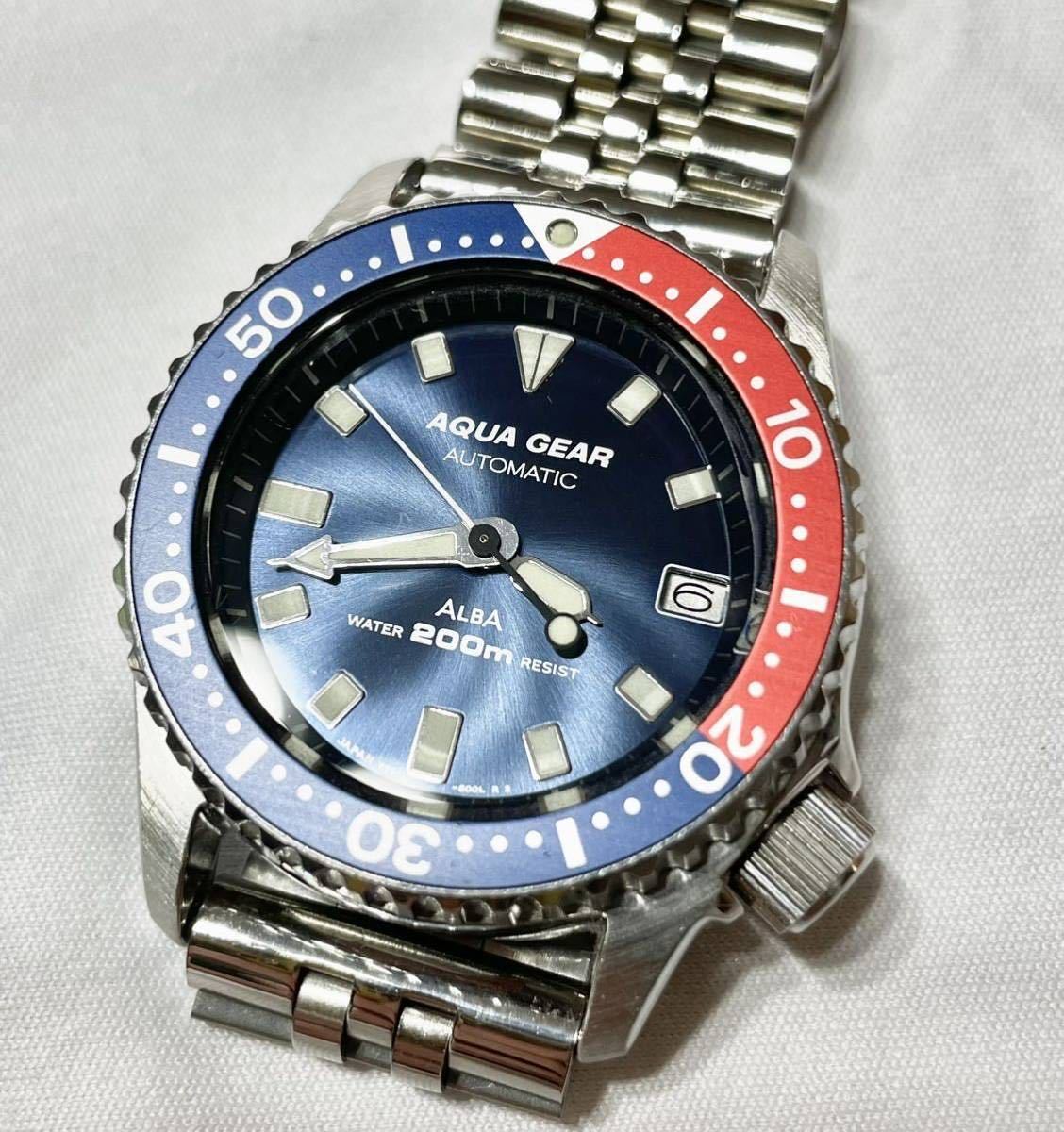 Yahoo!オークション - 1円〜【美品】SEIKO ALBA AQUA GEAR 38mm Yahoo!オークション - 1円〜【美品】SEIKO ALBA AQUA GEAR 38mm