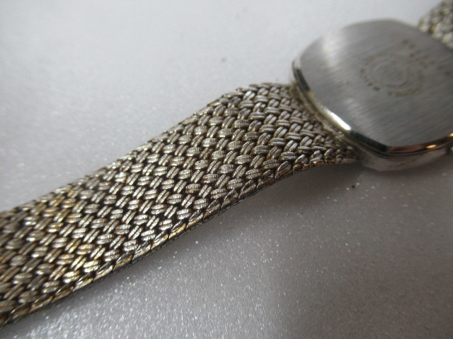 A4052 CYMA Cima 4P diamond QZ кварц серебряный цвет наручные часы Vintage 604*